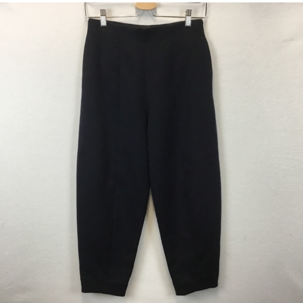 COS Black Cropped Ankle Pants Relaxed Fit